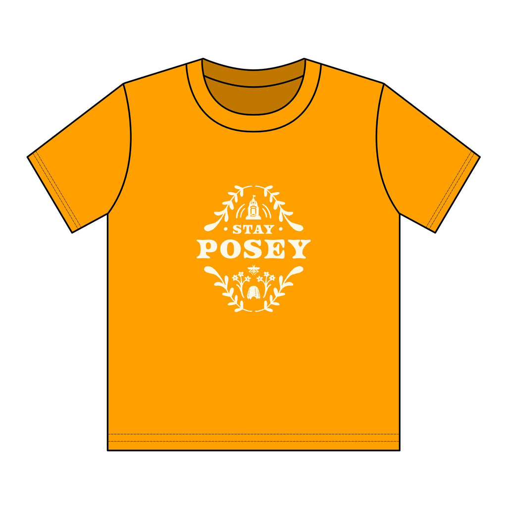 Youth T‑Shirt — 'Stay Posey' Floral Graphic Tee, Cute Garden Vibe Kids Shirt