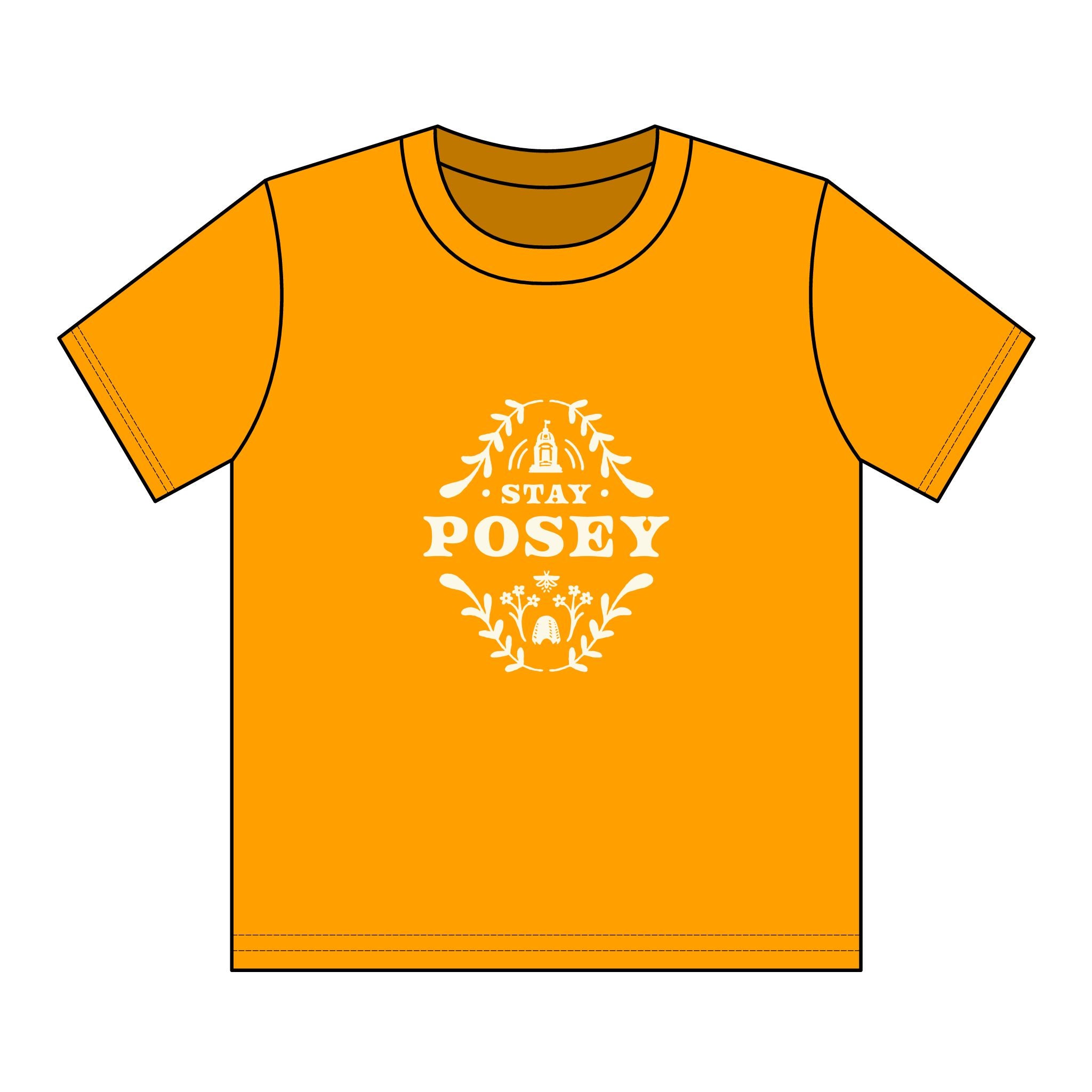Youth T‑Shirt — 'Stay Posey' Floral Graphic Tee, Cute Garden Vibe Kids Shirt