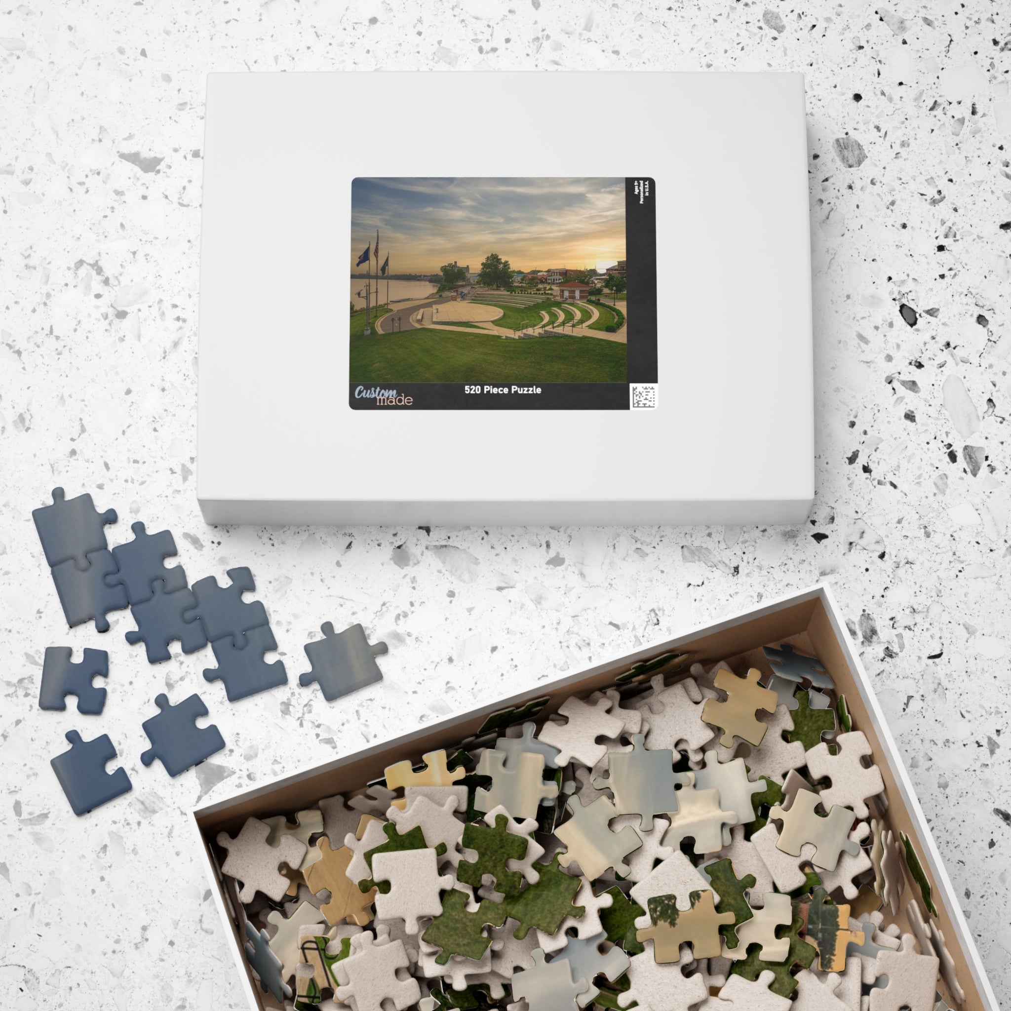 Waterfront Park Sunset Puzzle — Scenic 252/520/1014-Piece Jigsaw