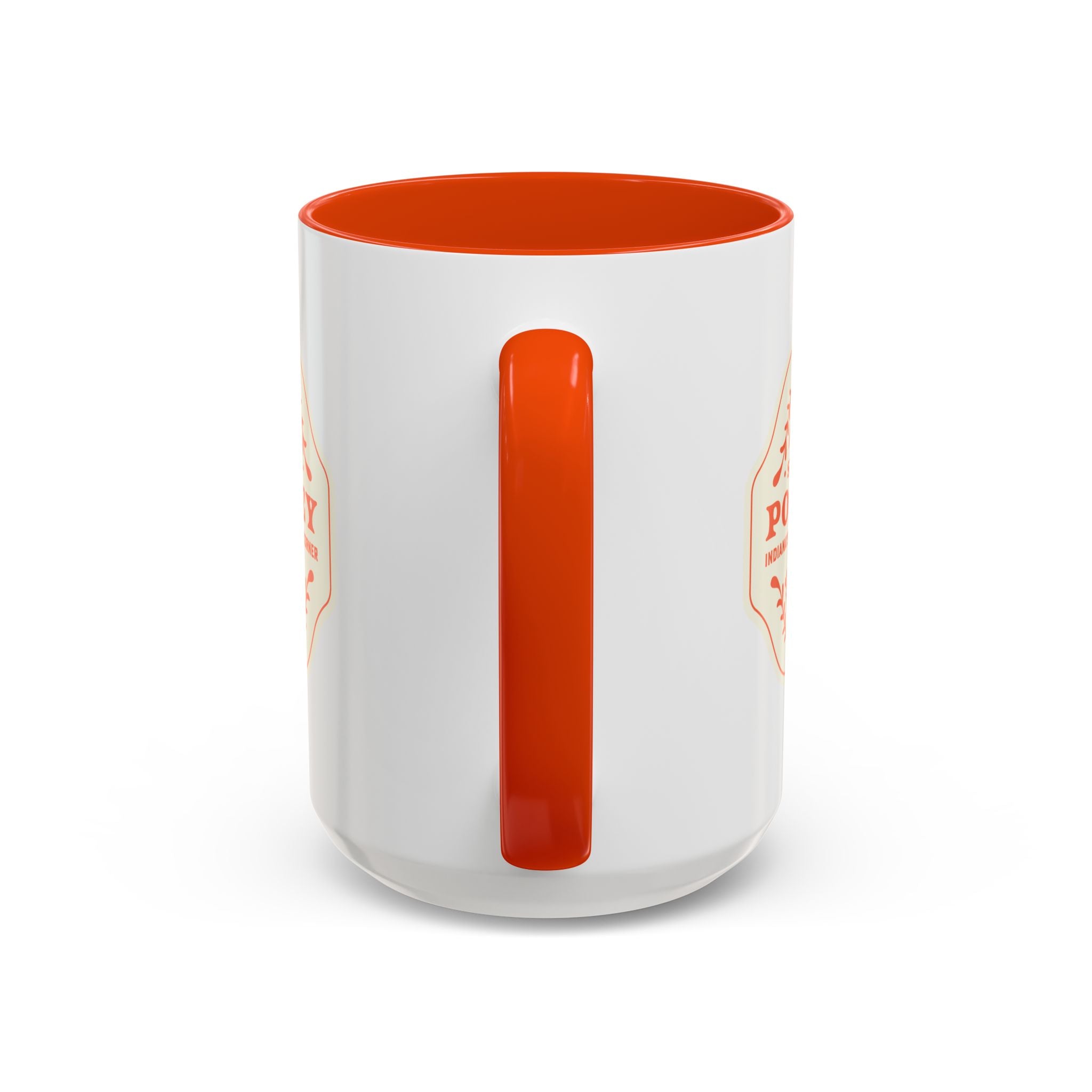 Stay Posey Ceramic Mug — 'Stay Posey: Indiana's Cozy Corner' Color Accent Coffee Cup (11oz & 15oz)