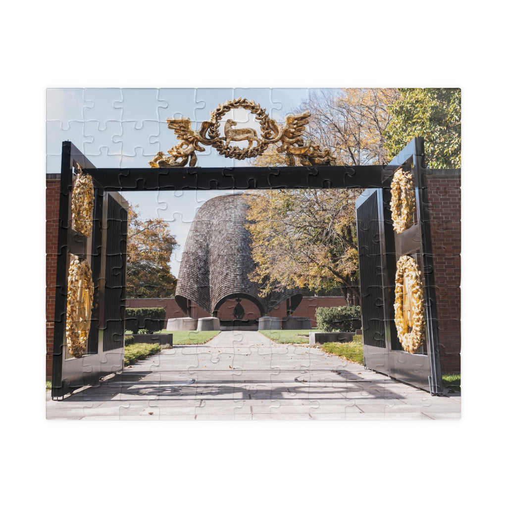 Roofless Church Puzzle — New Harmony Landmark Jigsaw (110–1014 pcs)