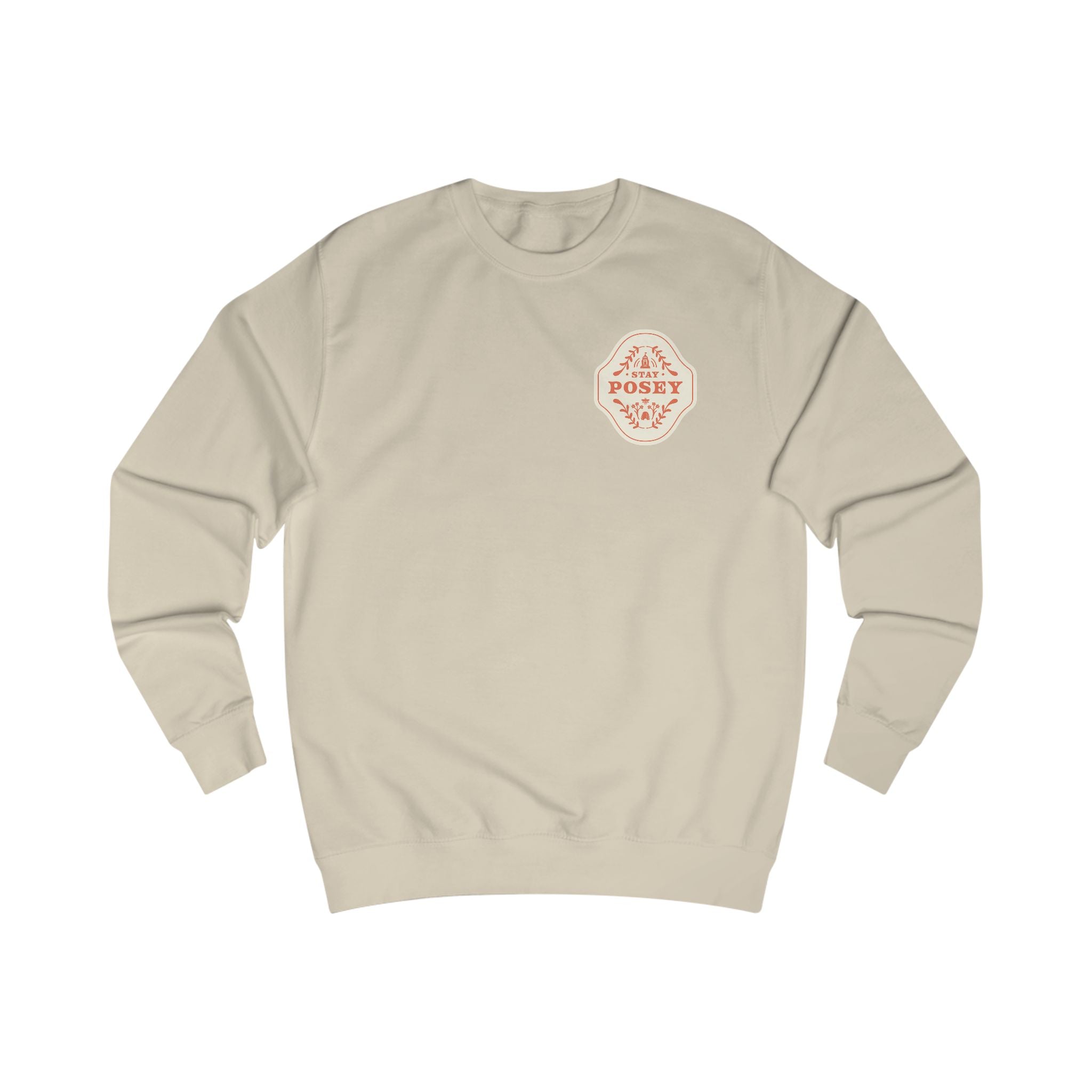 Stay Posey Sweatshirt — Floral Vintage Logo Crewneck