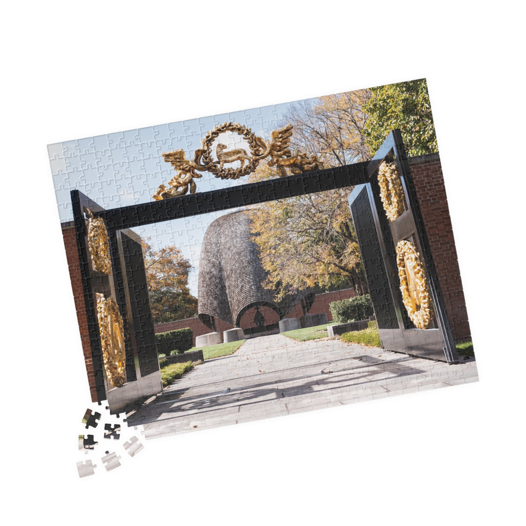 Roofless Church Puzzle — New Harmony Landmark Jigsaw (110–1014 pcs)
