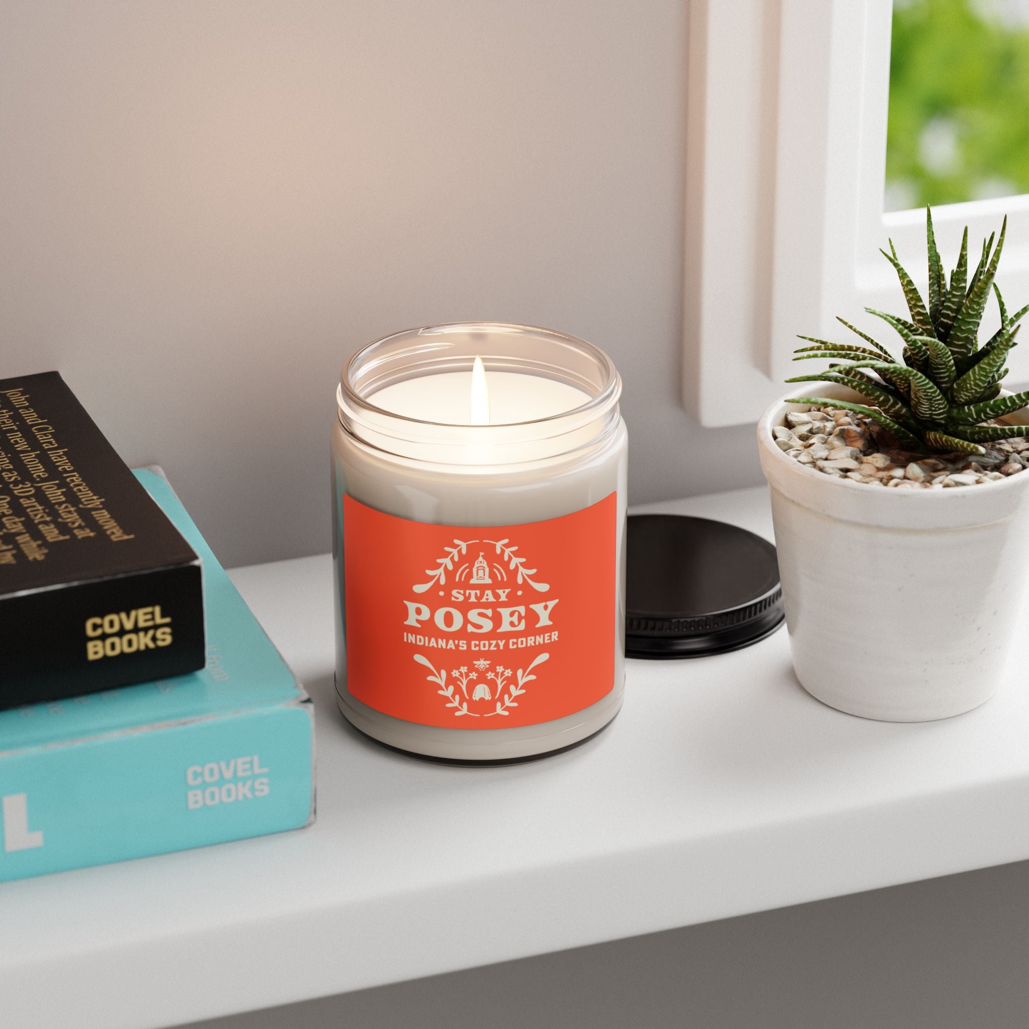 Soy Candle — "Stay Posey" Indiana Cozy Corner Scented Candle