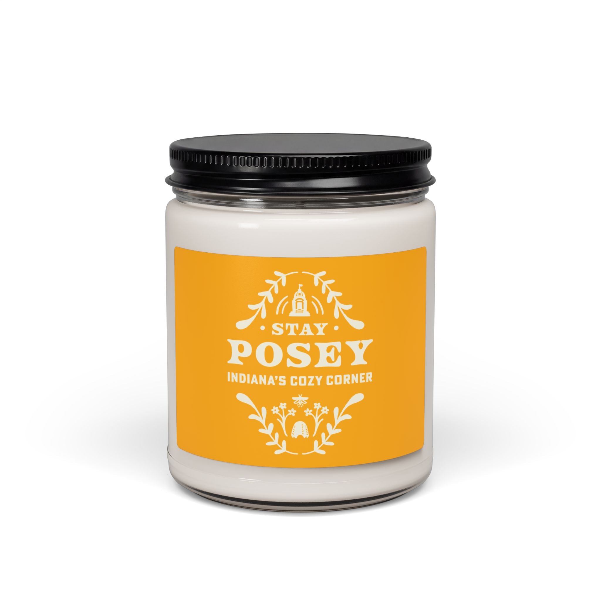 Soy Candle — “Stay Posey: Indiana’s Cozy Corner” Scented 9oz Jar