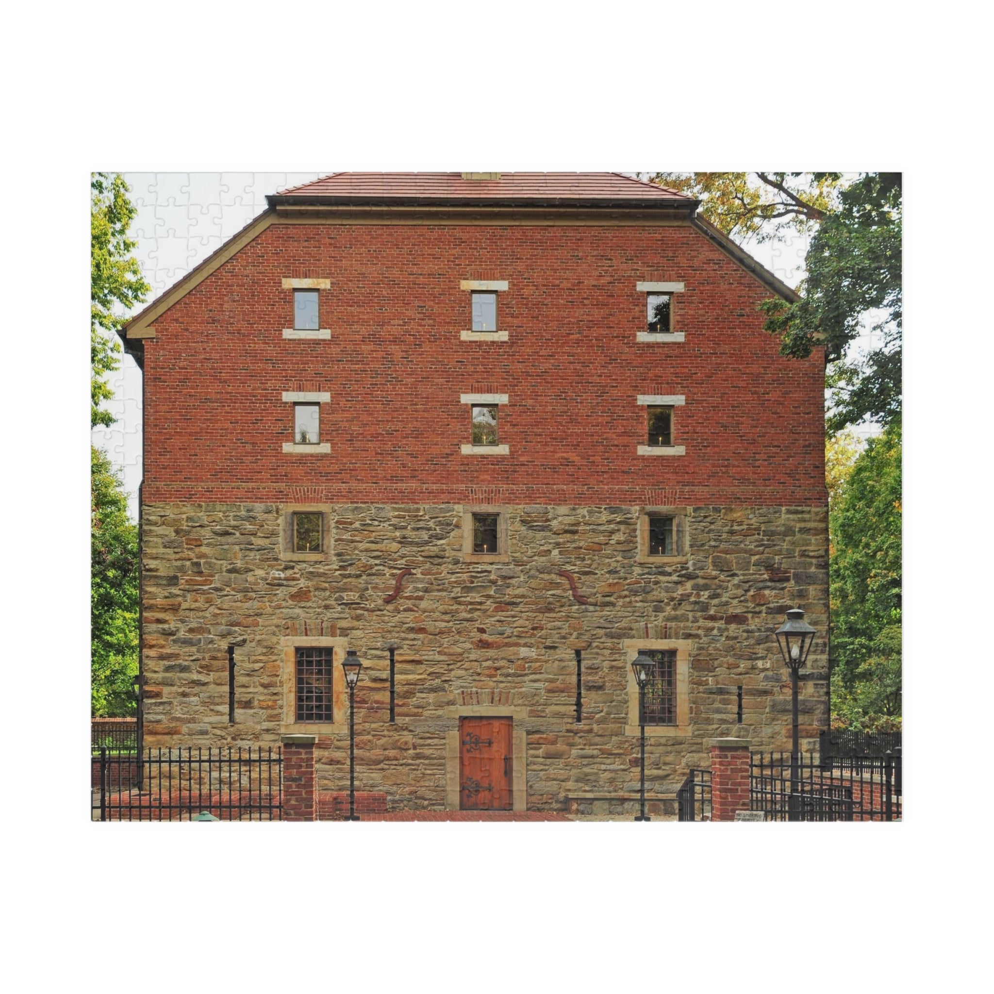 Historic Red Brick Mill Puzzle — 520-Piece Jigsaw for Architecture & History Lovers