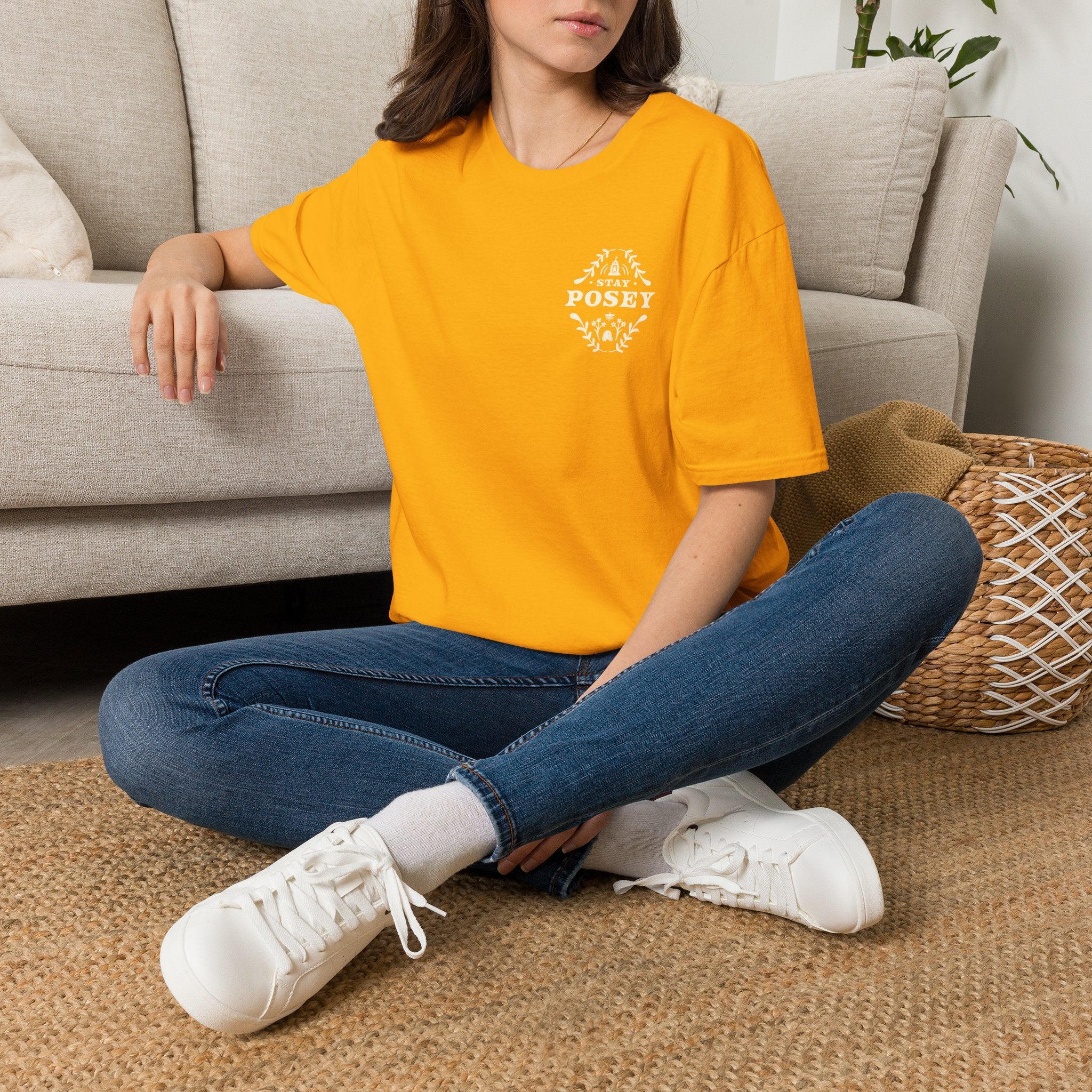 Stay Posey T-Shirt | Floral Typography Tee