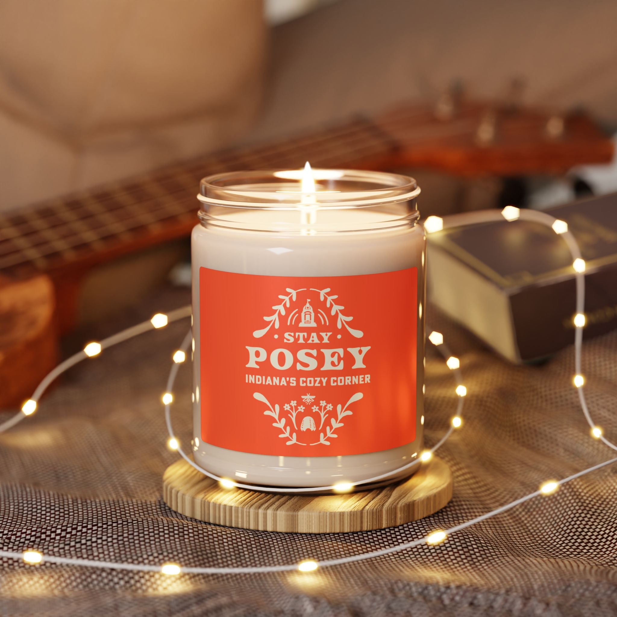 Soy Candle — "Stay Posey" Indiana Cozy Corner Scented Candle