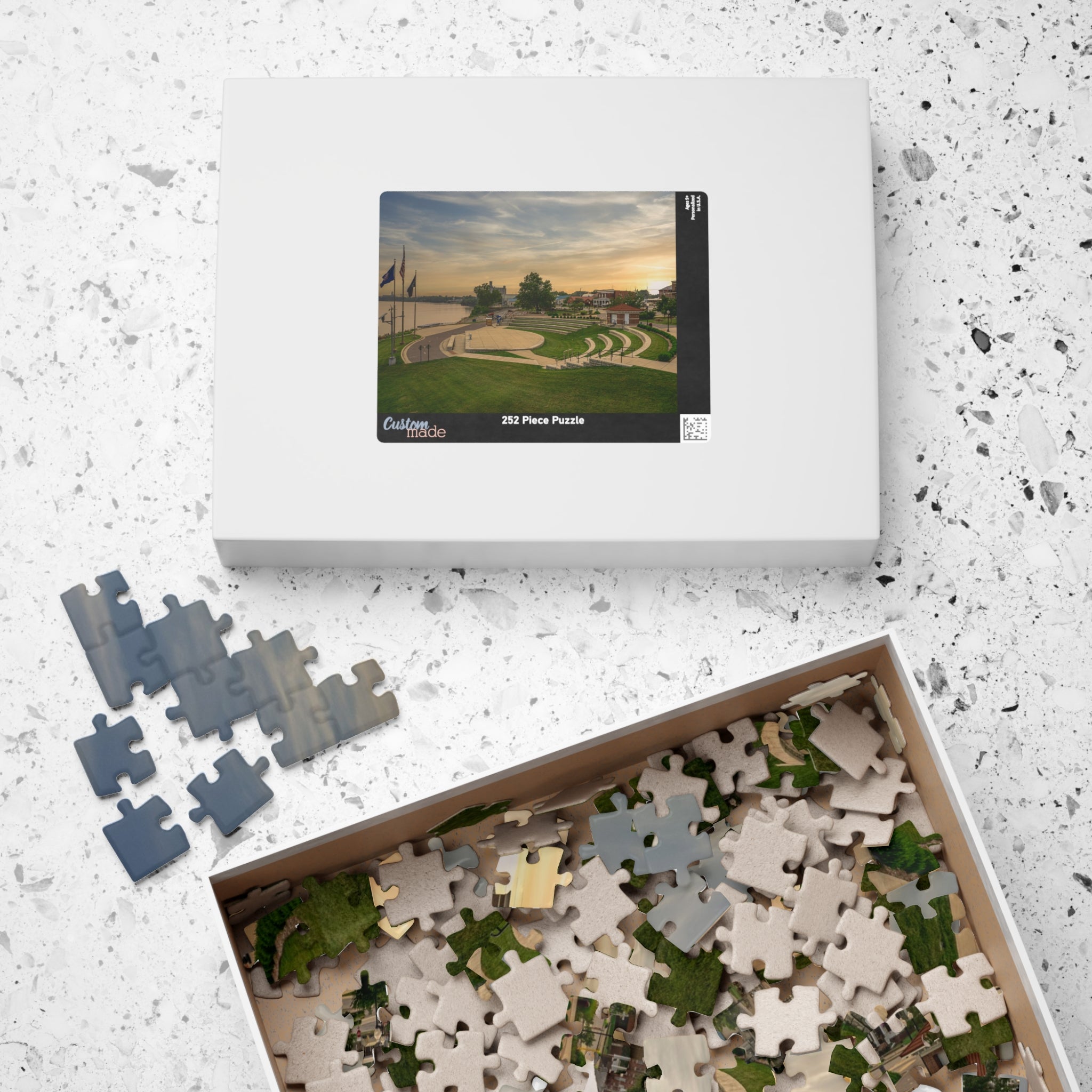 Waterfront Park Sunset Puzzle — Scenic 252/520/1014-Piece Jigsaw