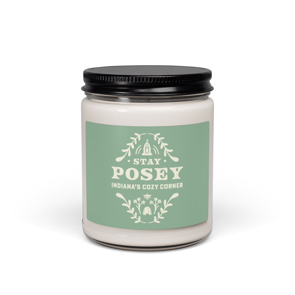 Stay Posey Soy Candle — 9oz Scented Jar (Indiana’s Cozy Corner)