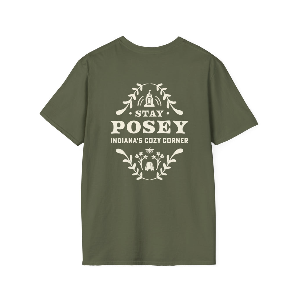Stay Posey T-Shirt | Floral Typography Tee